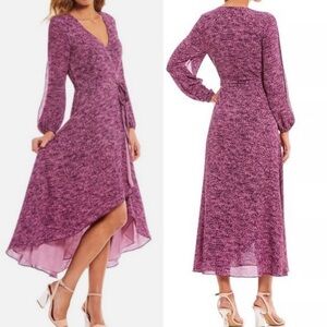 H by Halston Wrap Dress Size M Medium EUC
Split Sleeve Purple